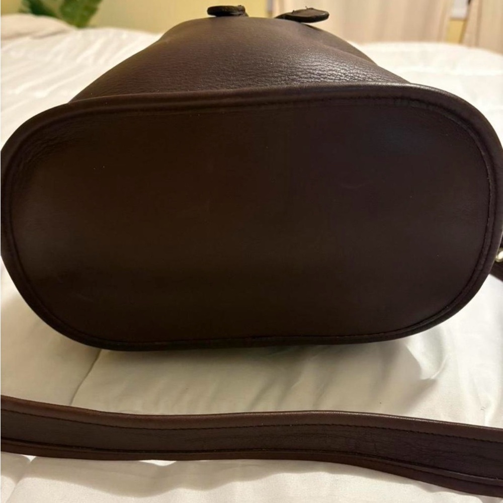 Vintage Coach Legacy Bucket Bag 9952 Mahogany Leather Drawstring Purse - Picture 4 of 8